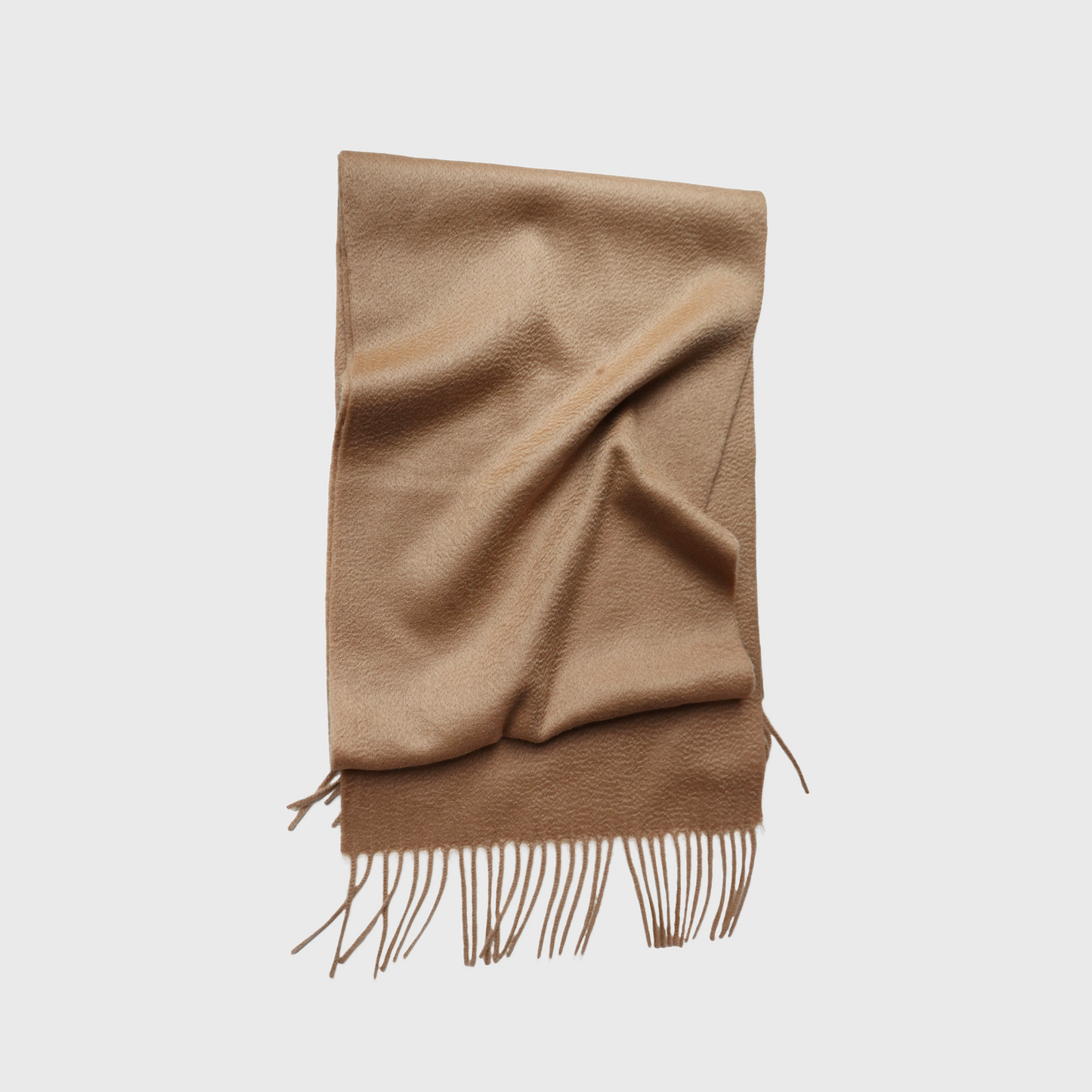 100% Pure Cashmere Woven Scarf with Fringe – Textured, Lustrous Look, Luxurious Comfort