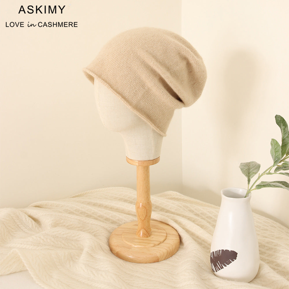 100% Pure Cashmere Unisex Slouchy Beanie – Luxurious Comfort for Any Season