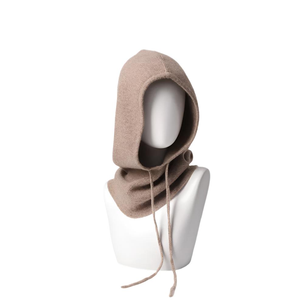 Pure Cashmere Balaclava with Laces – Luxuriously Soft & Warm for Ultimate Comfort