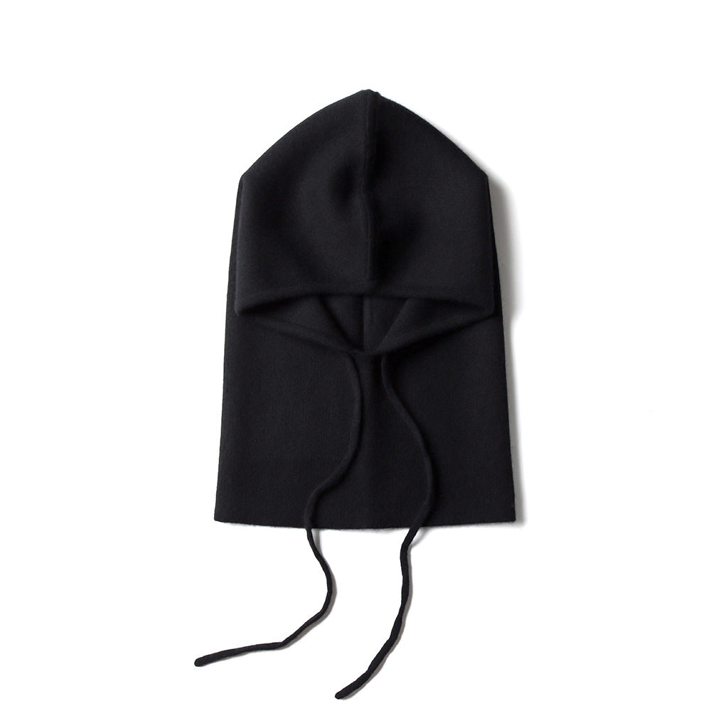 Pure Cashmere Balaclava with Laces – Luxuriously Soft & Warm for Ultimate Comfort