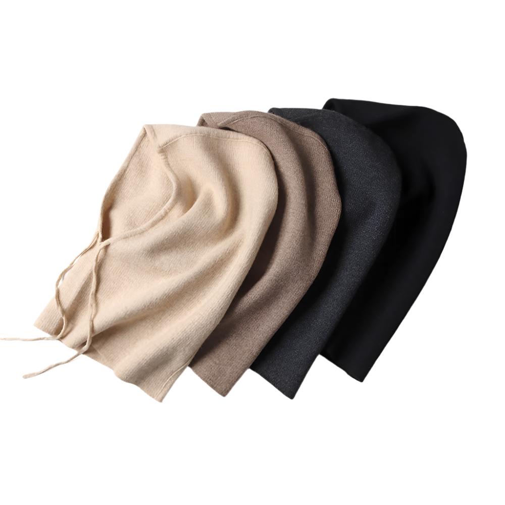 Pure Cashmere Balaclava with Laces – Luxuriously Soft & Warm for Ultimate Comfort