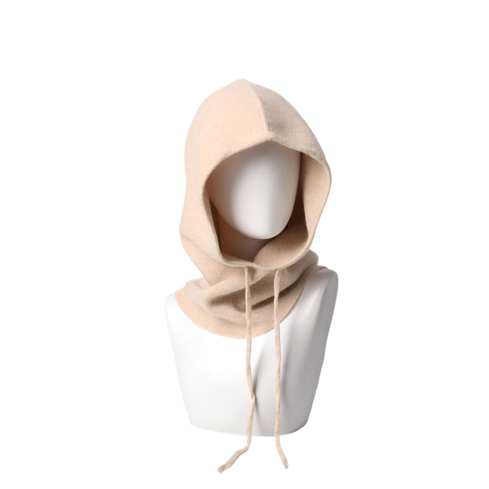 Pure Cashmere Balaclava with Laces – Luxuriously Soft & Warm for Ultimate Comfort