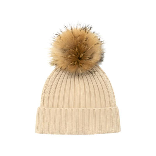 100% Pure Cashmere Beanie with Pom-Pom – Unisex, Ultra-Soft & Warm