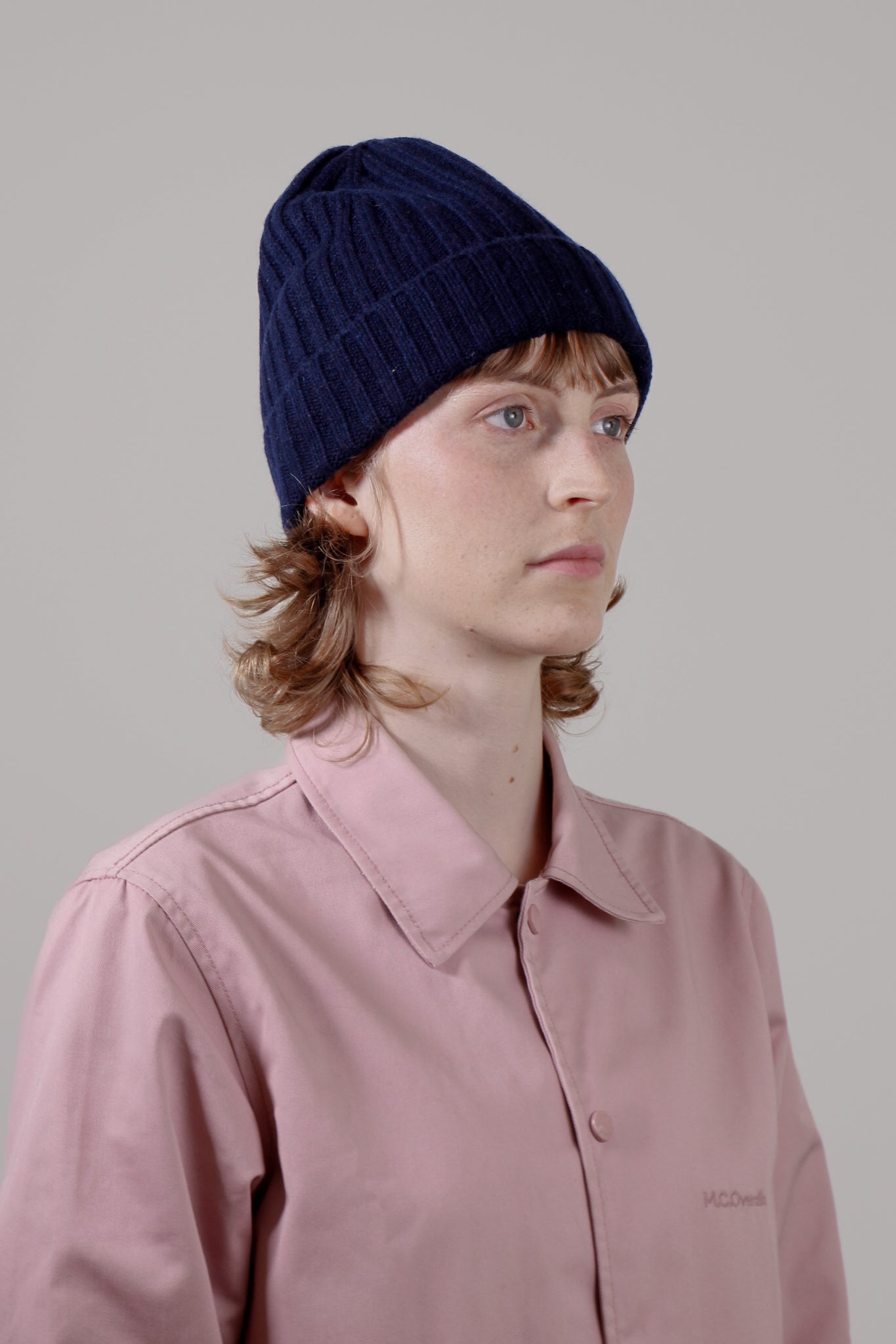 RIBBED - 100% cashmere unisex beanie
