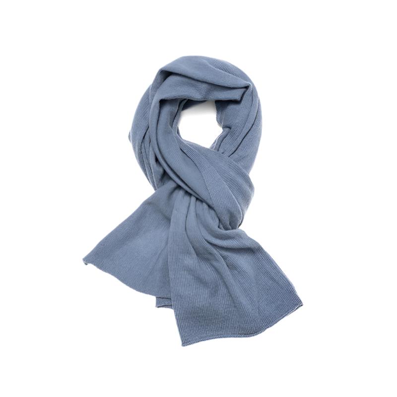 LOOSE EDGE - 100% Pure Cashmere Knitted Wrap Scarf , 60*180 cm