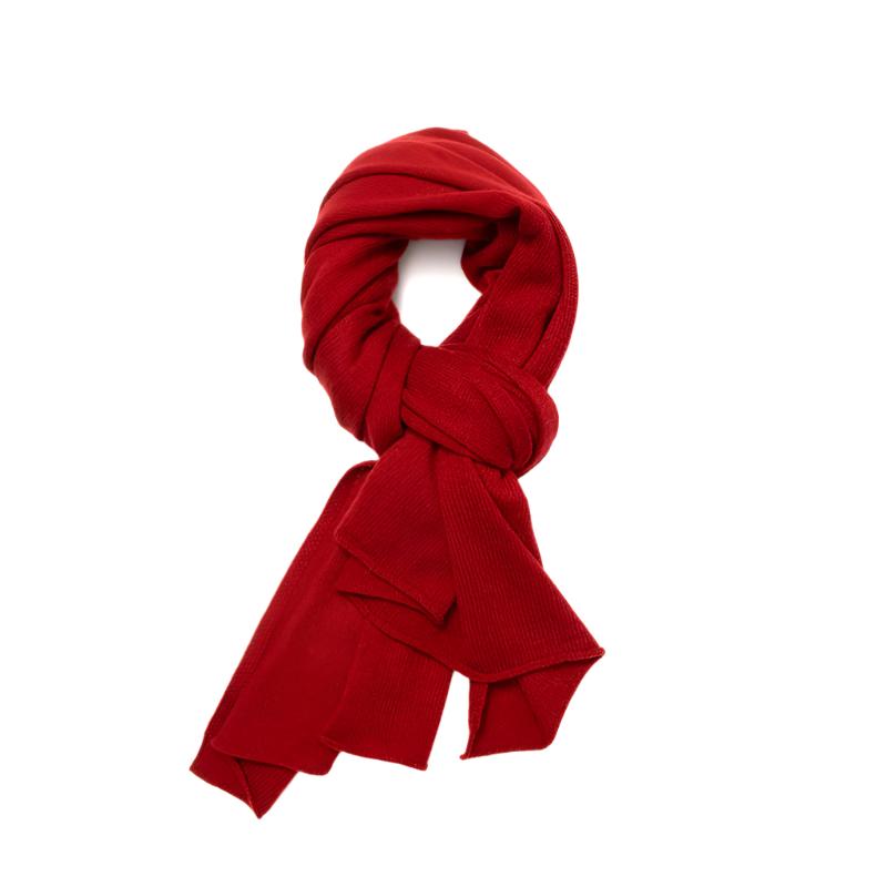 LOOSE EDGE - 100% Pure Cashmere Knitted Wrap Scarf , 60*180 cm