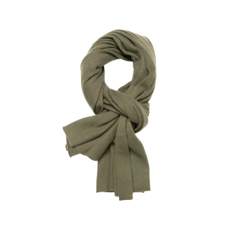 LOOSE EDGE - 100% Pure Cashmere Knitted Wrap Scarf , 60*180 cm