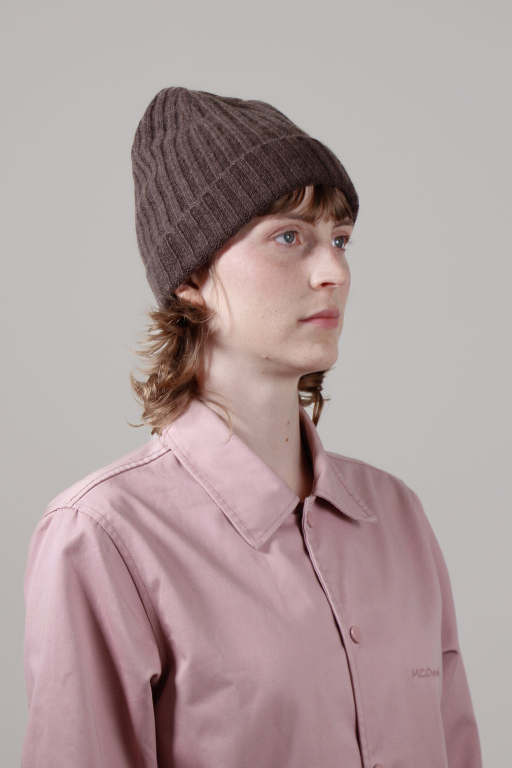 RIBBED - 100% cashmere unisex beanie