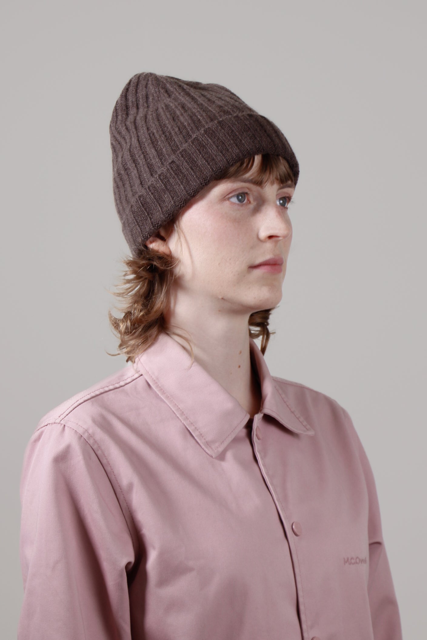 RIBBED - 100% cashmere unisex beanie