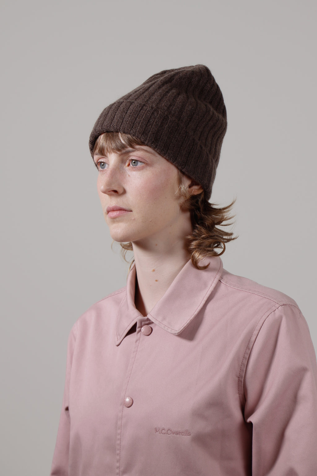 RIBBED - 100% cashmere unisex beanie