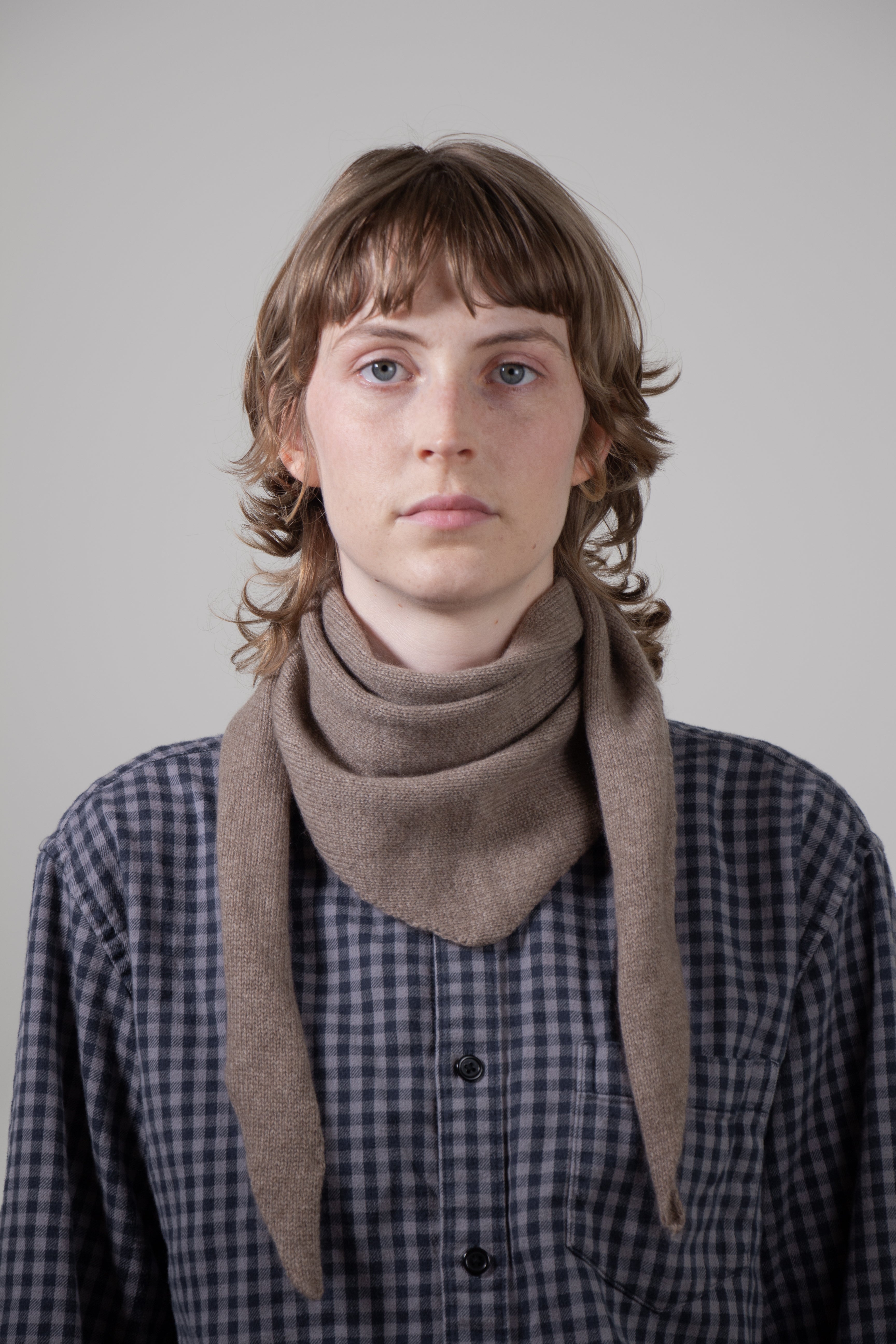 TRIANGLE - 100% cashmere bandana scarf