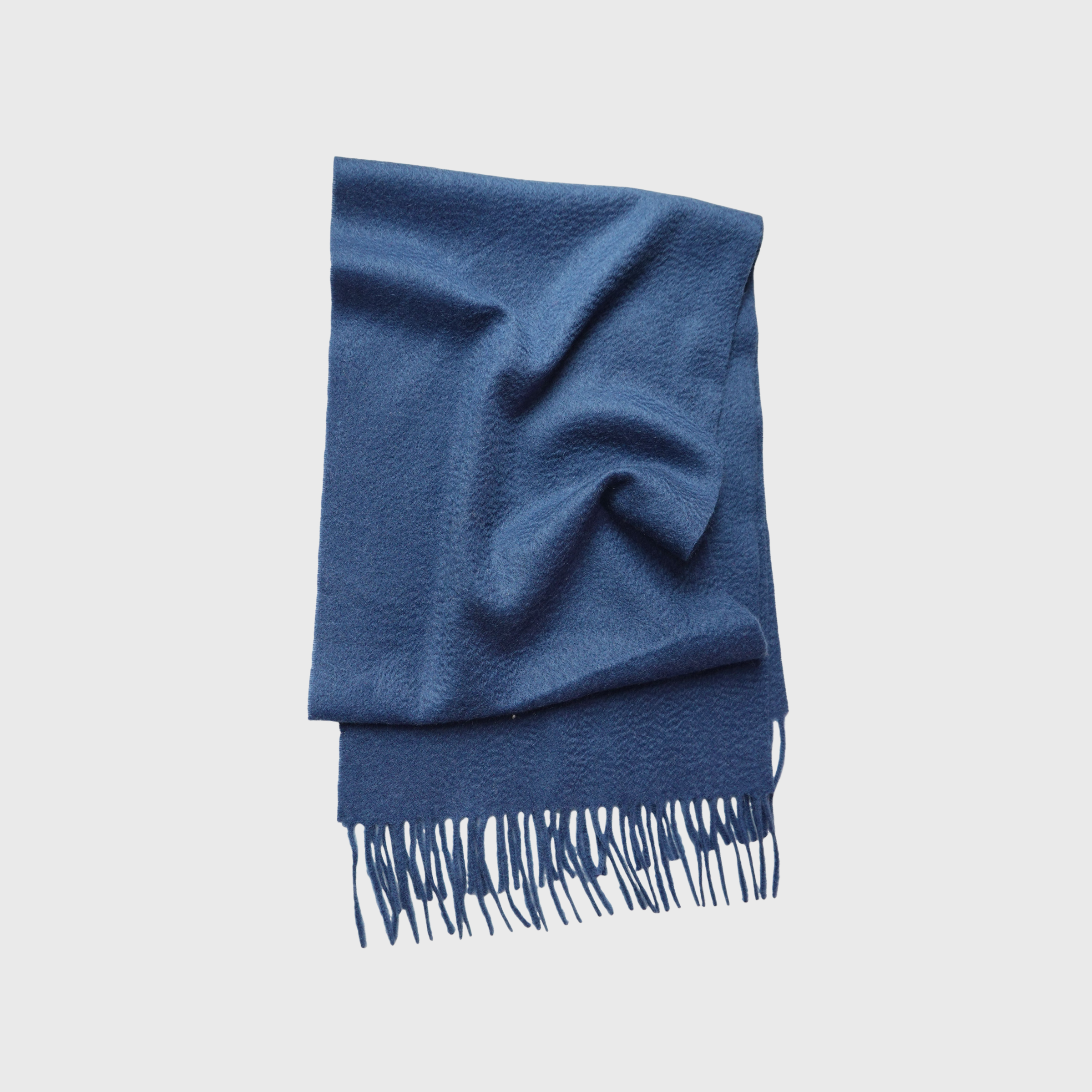 FINE WOVEN - 100% Cashmere Woven Scarf with Fringe