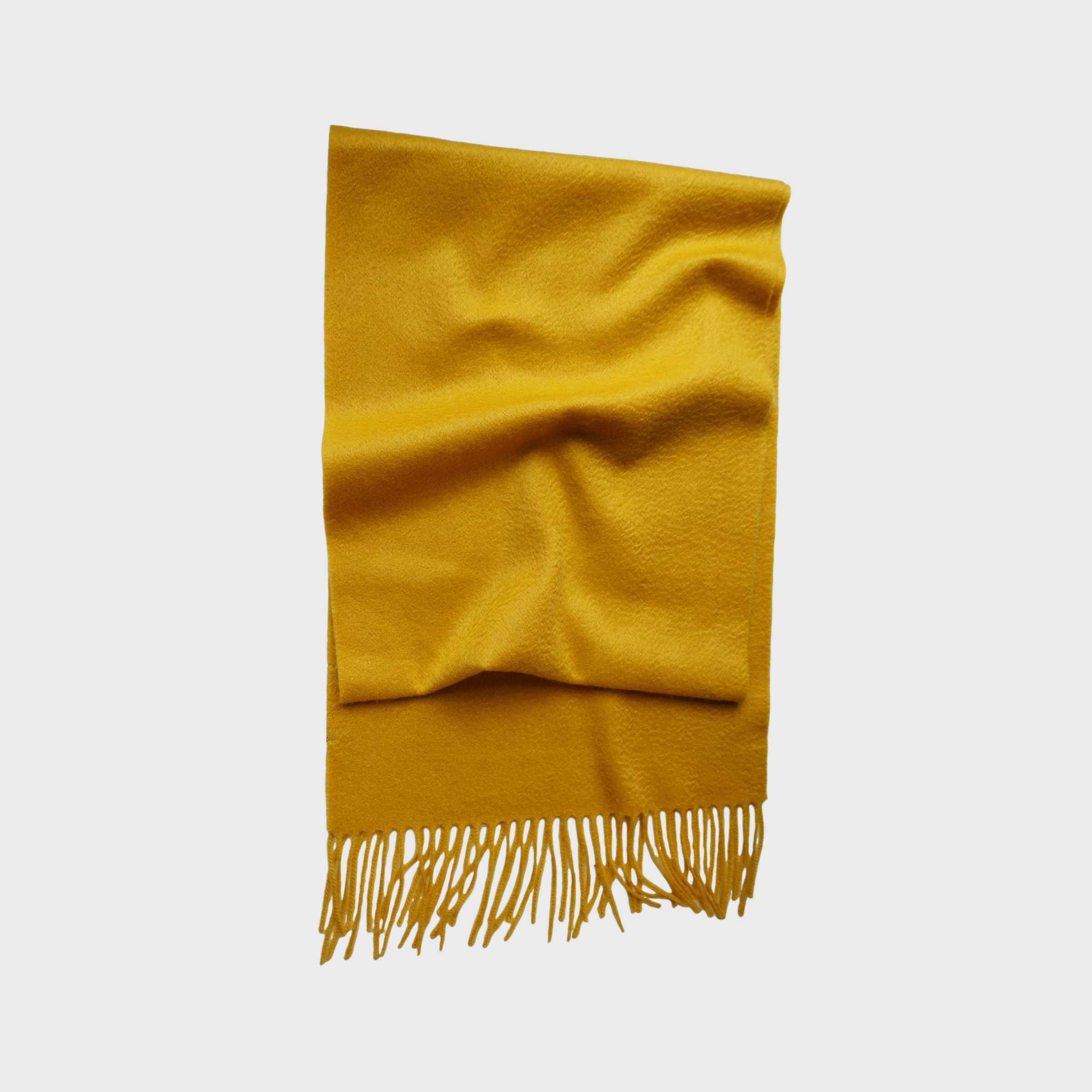 FINE WOVEN - 100% Cashmere Woven Scarf with Fringe