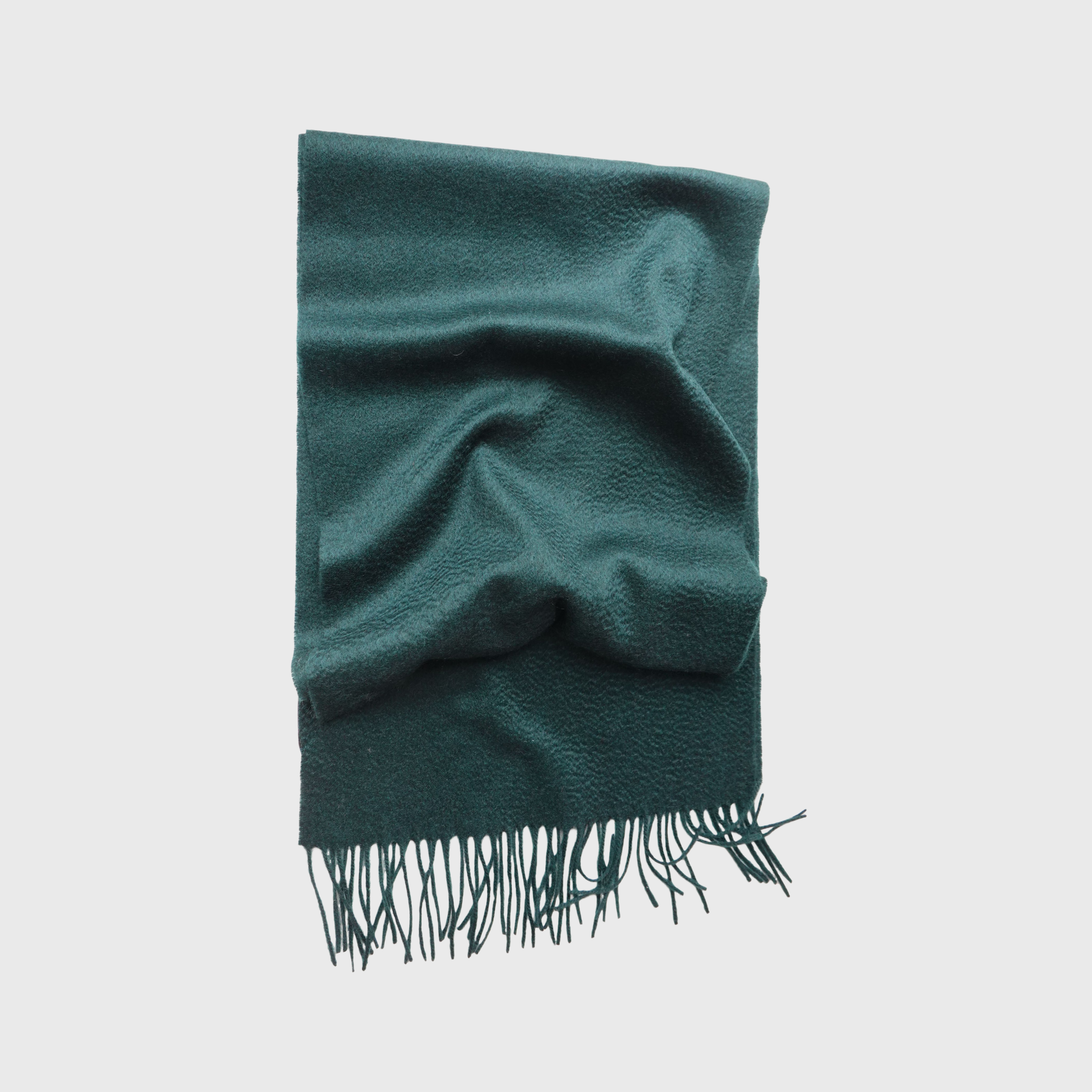 FINE WOVEN - 100% Cashmere Woven Scarf with Fringe