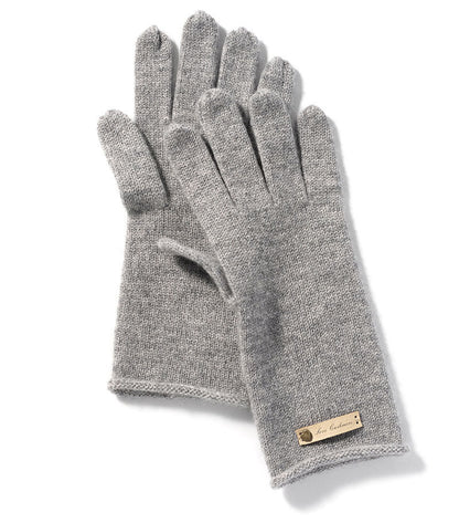 100% Pure Cashmere Knitted Gloves with Loose Edge – Ultimate Comfort and Elegance