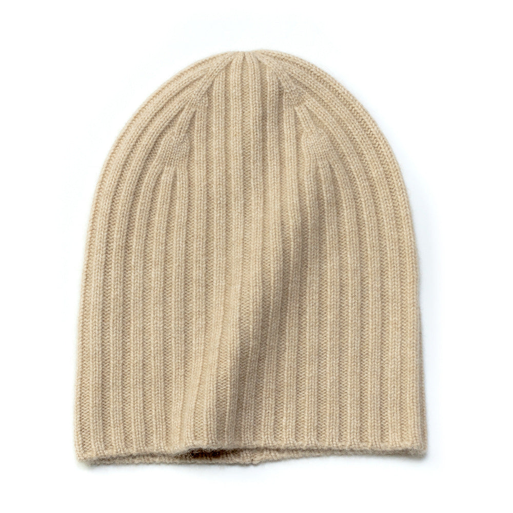 RIBBED - 100% cashmere unisex beanie