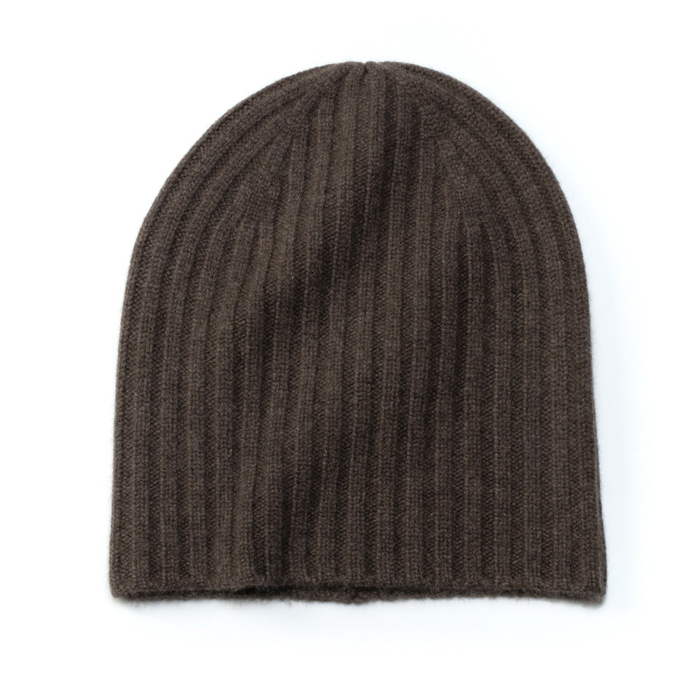 RIBBED - 100% cashmere unisex beanie