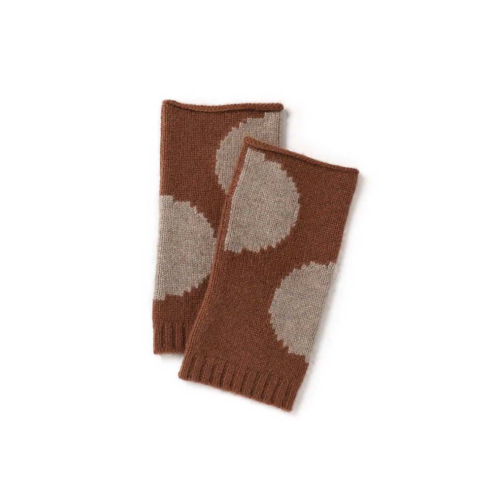 DOTS – 100% Cashmere Fingerless Gloves
