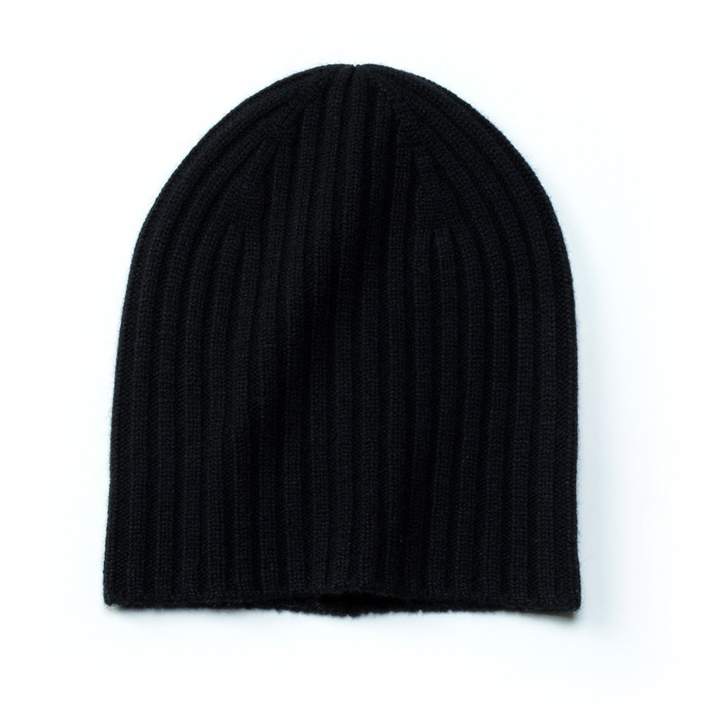 RIBBED - 100% cashmere unisex beanie
