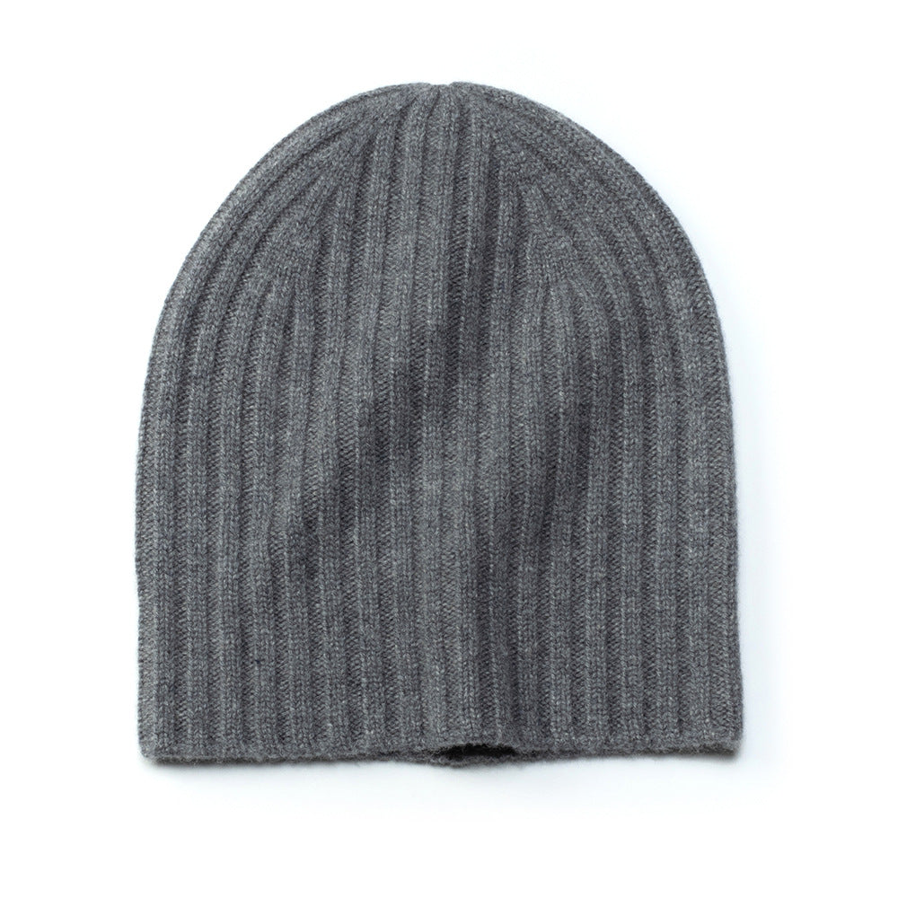 RIBBED - 100% cashmere unisex beanie