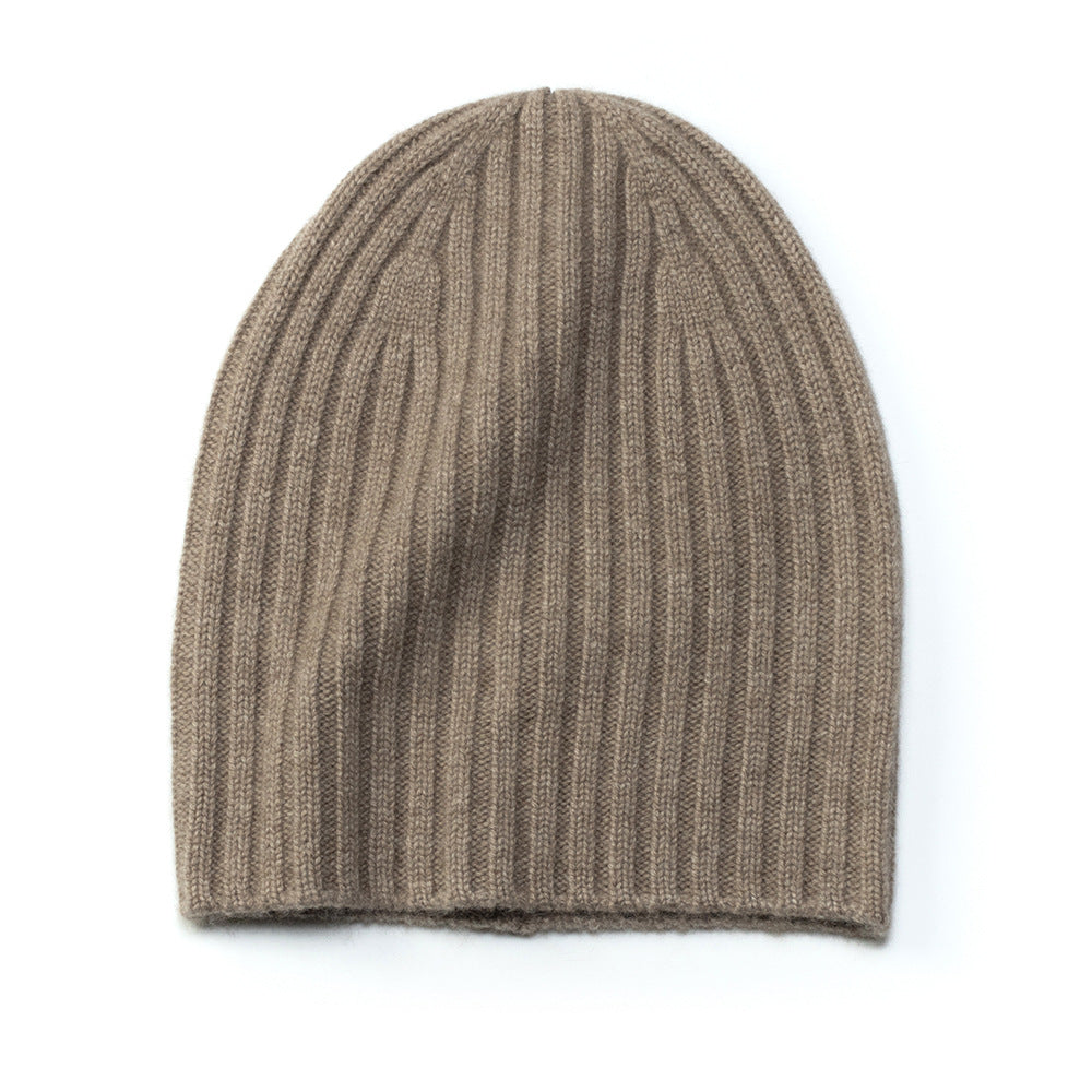 RIBBED - 100% cashmere unisex beanie