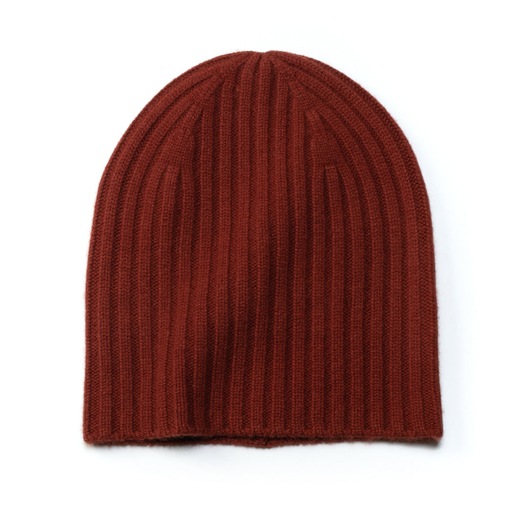 RIBBED - 100% cashmere unisex beanie