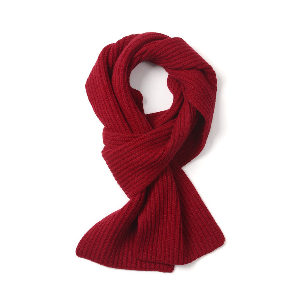 SLIM - 100% cashmere ribbed scarf -15*160cm