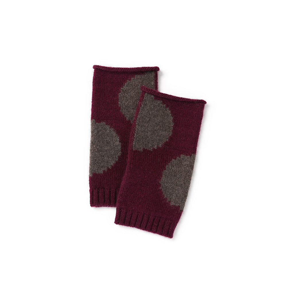 DOTS – 100% Cashmere Fingerless Gloves